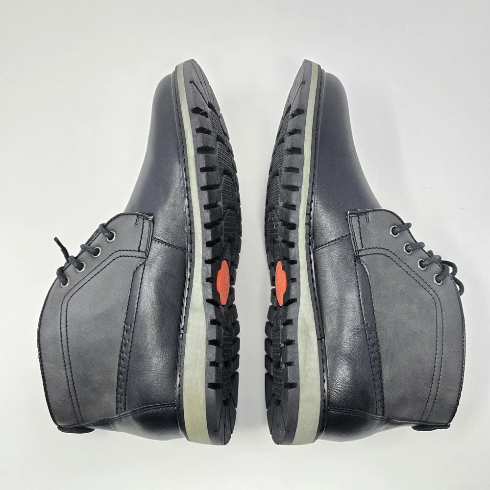 Hawke & Co Mens Fairweather Black Grey Chukka Boots Memory Foam Size 8.5 NEW